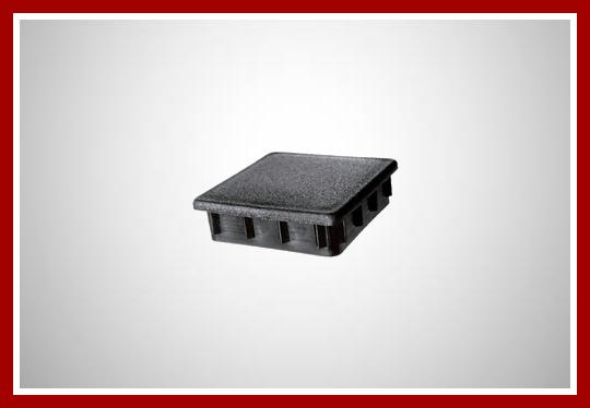 Chapéu de plástico para tubo quadrado