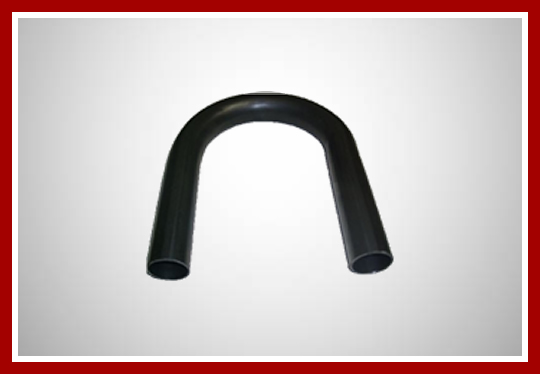 Curva de ferro 180° preta