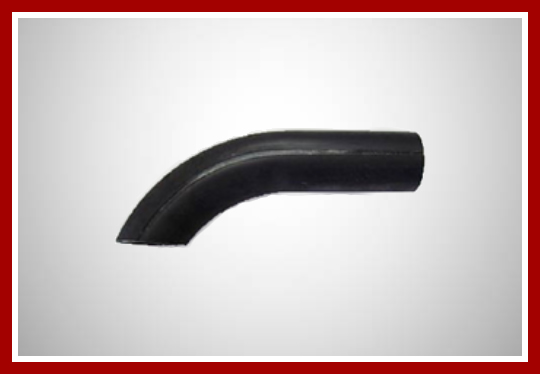 Curva ponta de ferro 90° preta