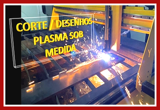 Corte desenho plasma sob medida