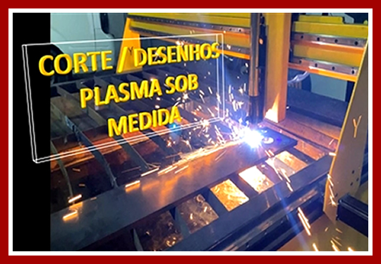Corte desenho plasma sob medida, chapa fina galvanizada ou preta