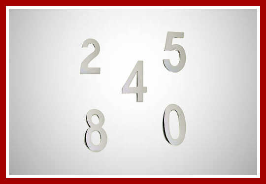 Número residencial em alumínio