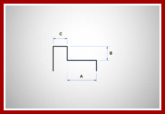 Batente reto chapa 19