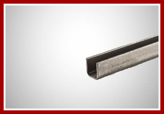 Guia porta de aço U 28