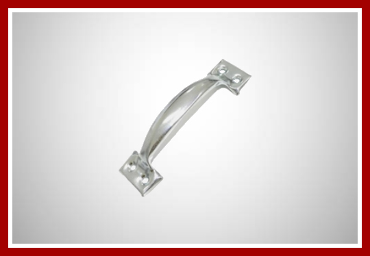 Puxador de ferro cromado para vitrô