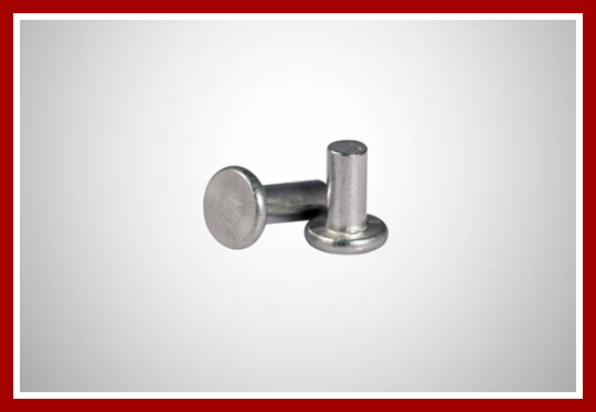 Rebite galvanizado para porta de aço