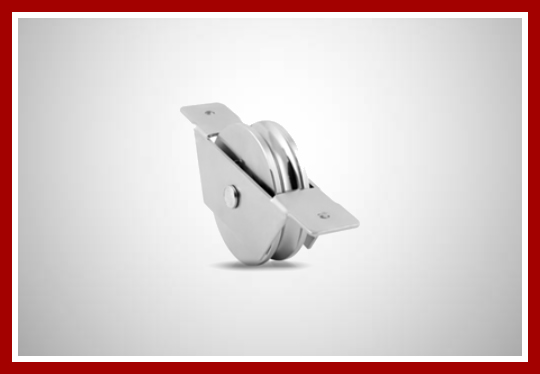 Roldana com caixa aberta para ferro redondo