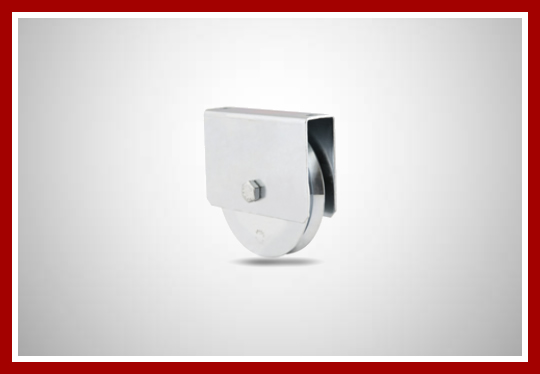 Roldana com caixa para cantoneira