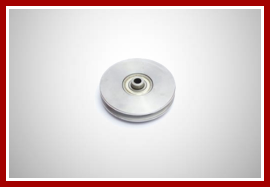 Roldana para cabo de aço