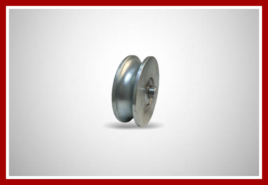 Roldana rolamento duplo para ferro redondo