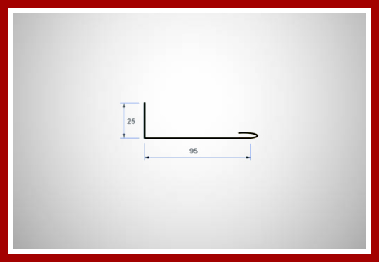 Soleira de encaixe para porta de aço manual