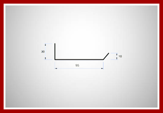 Soleira de rebite para porta de aço manual