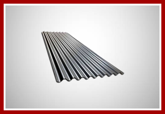 Telha galvanizada ondulada