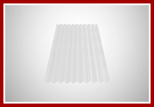 Telha ondulada transparente