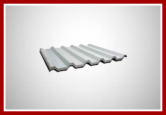 Telha sanduiche 1 face pintada