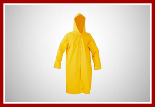 Capa de chuva amarela